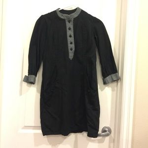 Vintage Handmade Zachary Smile Black Dress SZ 0